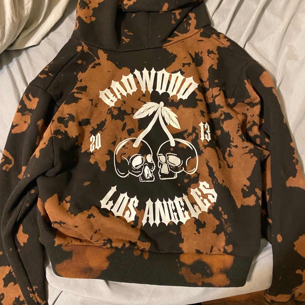 Badwood Cherry Bomb Crop Zip Up